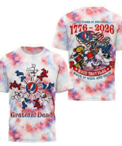 Grateful Dead 250 Years Of Freedom 2026 Patriotic Shirt