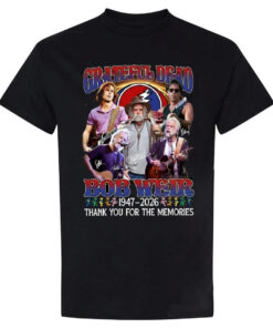 Grateful Dead Bob Weir 1947-2026 Thank You For The Memories Shirt