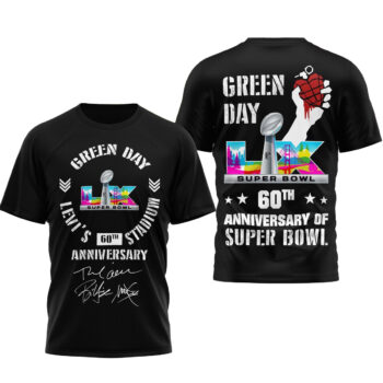 Green Day 60th Anniversary Of Super Bowl T-Shirt