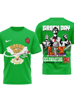 Green Day Celebrating Of Super Bowl History 60 Years T-Shirt