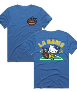 Hello Kitty X Los Angeles Rams Football T-Shirt