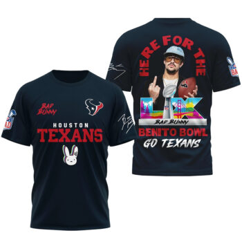 Houston Texans Football League Bad Bunny Benito Bowl Go Texans Shirt