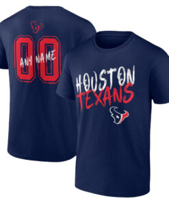Houston Texans Hustle Personalized Name & Number T-Shirt
