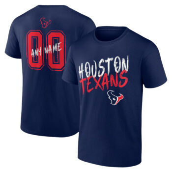 Houston Texans Hustle Personalized Name & Number T-Shirt