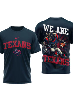 Houston Texans We Are Texans Mascot Graphic T-Shirt