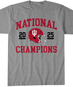 Indiana Football 2025 CFP National Champions Helmet T-Shirt