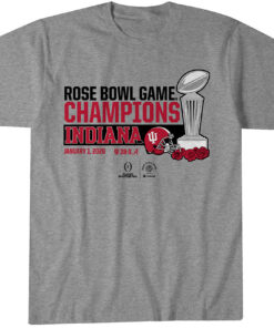 Indiana Football CFP Rose Bowl Champions Trophy T-Shirt