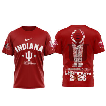 Indiana Hoosiers 2026 National Champions NCAA T-Shirt