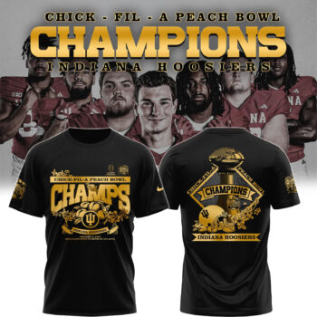 Indiana Hoosiers Chick-Fil-A Peach Bowl Champions T-Shirt