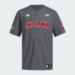 Indiana Hoosiers Dark Grey Baseball Jersey