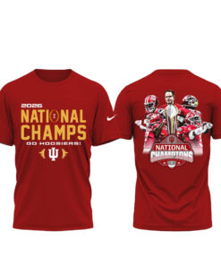 Indiana Hoosiers First National Champions Go Hoosiers 2026 T-Shirt
