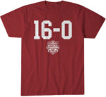 Indiana Hoosiers Football 16-0 2025 CFP National Champions T-Shirt
