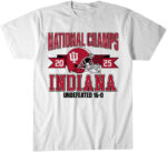 Indiana Hoosiers Football 2025 CFP National Champions Arched Helmet T-Shirt