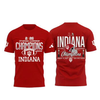 Indiana Hoosiers Football 2026 CFP National Champions T-Shirt