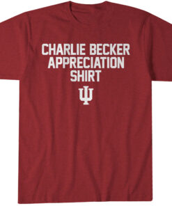 Indiana Hoosiers Football Charlie Becker Appreciation T-Shirt