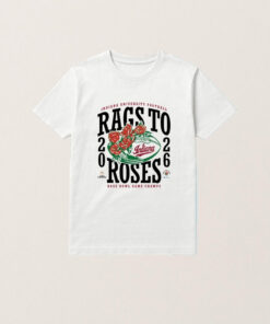 Indiana Hoosiers Rags To Roses 2026 Rose Bowl Game Champs T-Shirt