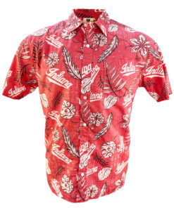 Indiana Hoosiers Vintage Floral Hawaiian Shirt