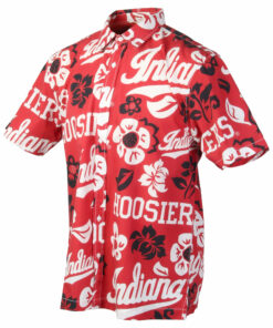 Indiana Hoosiers Vintage Floral Hawaiian Shirt Version 2