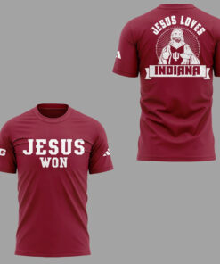 Indiana Hoosiers x Jesus Won National Champions T-Shirt
