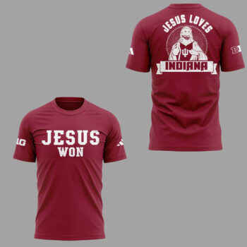Indiana Hoosiers x Jesus Won National Champions T-Shirt
