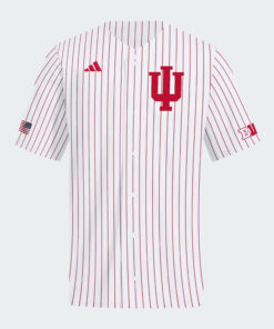 Indiana Pinstripe Full Button Baseball Jersey
