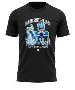 Jaxon Smith-Njigba King In The North Seattle Seahawks NFC Champion Super Bowl LX 2026 T-Shirt
