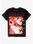 Jujutsu Kaisen Yuji Black Flash Wash T-Shirt