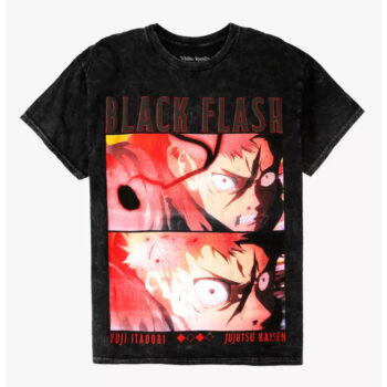 Jujutsu Kaisen Yuji Black Flash Wash T-Shirt