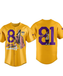 Kobe Bryant 20th Anniversary 81 Points Baseball Jersey