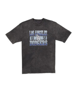 Los Angeles Dodgers Baseball 1958 Wash T-Shirt