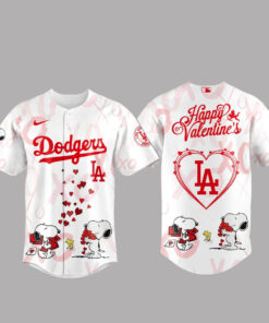 Los Angeles Dodgers Happy Valentine 2026 Baseball Jersey