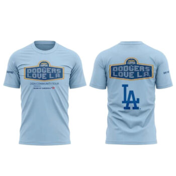 Los Angeles Dodgers Love Los Angeles Community Tour T-Shirt