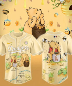 Los Angeles Dodgers Winnie-the-Pooh Honey 2026 Day Baseball Jersey