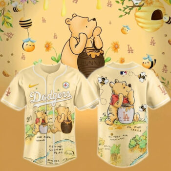 Los Angeles Dodgers Winnie-the-Pooh Honey 2026 Day Baseball Jersey