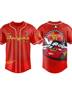 Los Angeles Dodgers x Cars Lightning McQueen 20th Anniversary Baseball Jersey