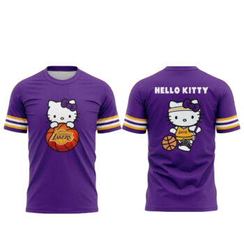 Los Angeles Lakers x Hello Kitty Love Is In The Air 2026 T-Shirt