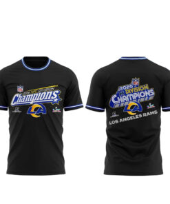 Los Angeles Rams 2026 NFC Division Champions Black T-Shirt