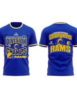 Los Angeles Rams 2026 NFC Division Champions Blue T-Shirt