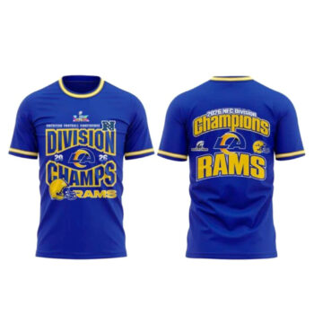 Los Angeles Rams 2026 NFC Division Champions Blue T-Shirt
