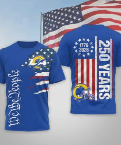 Los Angeles Rams Football League We The People USA 250th Anniversary T-Shirt