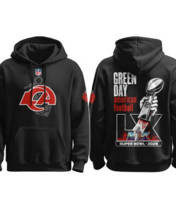 Los Angeles Rams Green Day Super Bowl LX Punk Show 2026 Hoodie