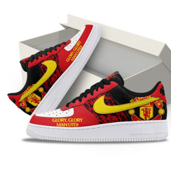 Manchester United Glory Glory Team Air Force 1 Shoes Sneakers