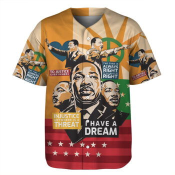 Martin Luther King History Baseball Jersey