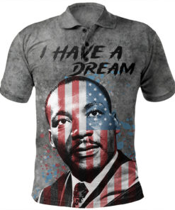 Martin Luther King I Have A Dream History Polo Shirt