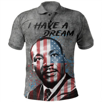 Martin Luther King I Have A Dream History Polo Shirt