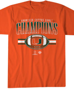 Miami Football CFP Cotton Bowl Champions T-Shirt