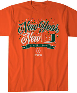 Miami Football CFP New Year, New U T-Shirt