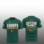 Miami Hurricane 2026 Goodyear Cotton Bowl Classic Champs T-Shirt