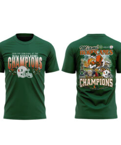 Miami Hurricanes 2026 Fiesta Bowl Champions CFP Semifinals T-Shirt