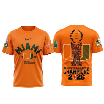 Miami Hurricanes 2026 National Champions NCAA T-Shirt